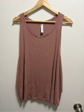 Athleta Well Rested Ribbed Sleep Tank in a Mauve Pink Women’s Size 2X